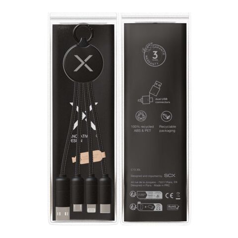 SCX.design C14 15W 5-in-1 Ladekabel Standard | noir | sans marquage | non disponible | non disponible