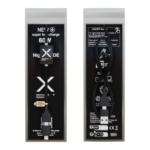 SCX.design C32 60W Ladekabel mit Schalter und Leuchtlogo Standard | Noir | sans marquage | non disponible | non disponible