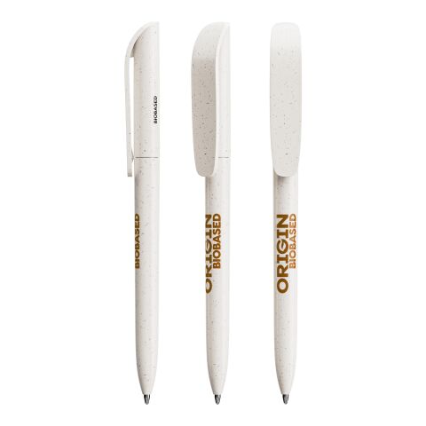 BIC® Super Clip Origin blanc | non disponible | Sérigraphie 1 couleur | Corps-centré clip | 20.00 mm x 40.00 mm