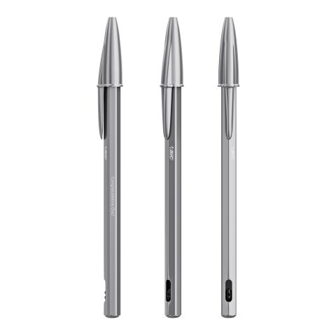 BIC® Cristal® Re New encre bleu | encre noire | Gravure | Corps-centré clip | 2.00 mm x 68.00 mm