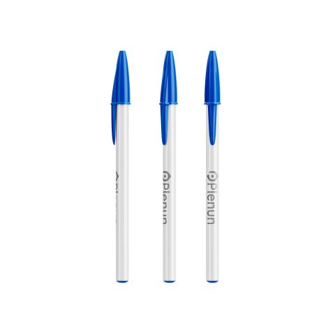 BIC® Style Bille Blanc-bleu | encre noire | sans marquage | non disponible | non disponible