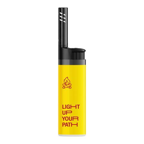 Briquet BIC® EZ Reach™ Jaune | Sérigraphie 1 couleur | Corps-face avant (à droite de la roue) | 20.00 mm x 50.00 mm