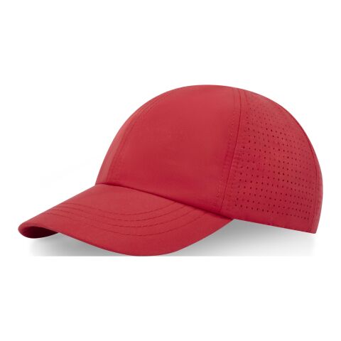 Casquette 6 panneaux Mica GRS recyclée ajustée Standard | Rouge | sans marquage | non disponible | non disponible | non disponible
