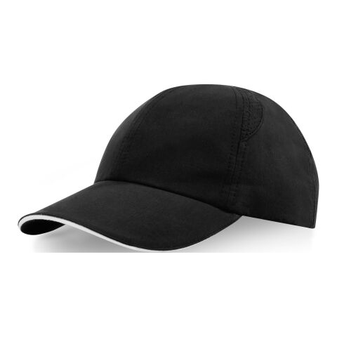 Casquette sandwich 6&nbsp;panneaux Morion GRS recyclée ajustable Standard | Noir | non disponible | sans marquage | non disponible | non disponible | non disponible