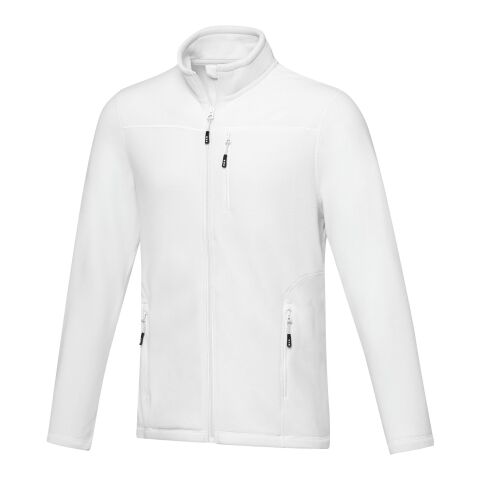 Veste Amber pour homme en polaire recyclée GRS entièrement zippée Standard | blanc | 3XL | sans marquage | non disponible | non disponible | non disponible