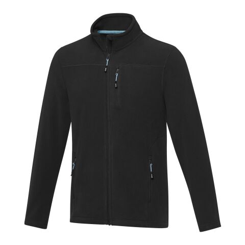 Veste Amber pour homme en polaire recyclée GRS entièrement zippée Noir | M