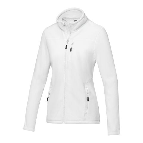 Veste Amber pour femme en polaire entièrement zippée recyclée GRS Standard | blanc | L | sans marquage | non disponible | non disponible | non disponible