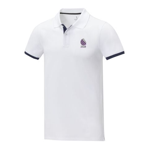 Polo Morgan manches courtes deux tons homme Standard | Blanc | XS | sans marquage | non disponible | non disponible | non disponible