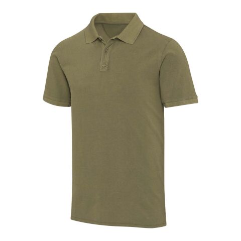 Polo délavé pour homme Calgary de 200&nbsp;g/m2 Standard | Forest Green2 | L | sans marquage | non disponible | non disponible | non disponible
