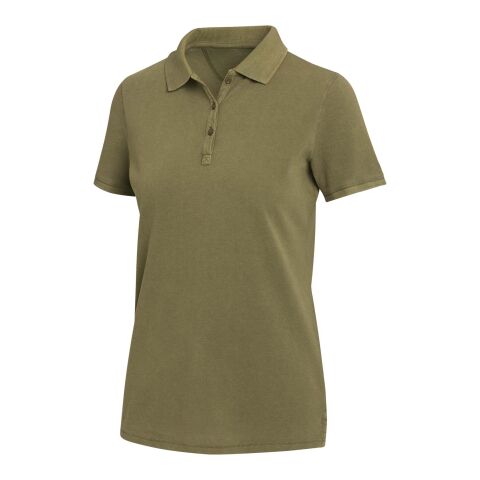 Polo délavé pour femme Calgary de 200&nbsp;g/m2 Standard | Forest Green2 | XS | sans marquage | non disponible | non disponible | non disponible