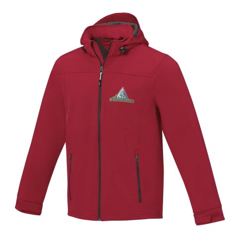 Veste softshell recyclée GRS pour homme de Langley Rouge | XXL