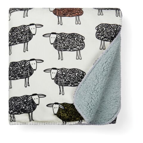 VINGA Plaid sherpa en rPET Sheep blanc | sans marquage