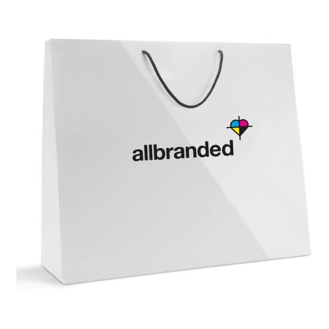 Sac papier avec cordelettes 60 x 50 cm sans marquage | brillant | 248 - vert