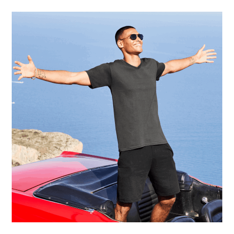 T-shirt Valueweight à col V blanc | M | non disponible | non disponible | non disponible