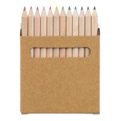 COLOURED. Boîte avec 12 crayons de couleur Beige | sans marquage