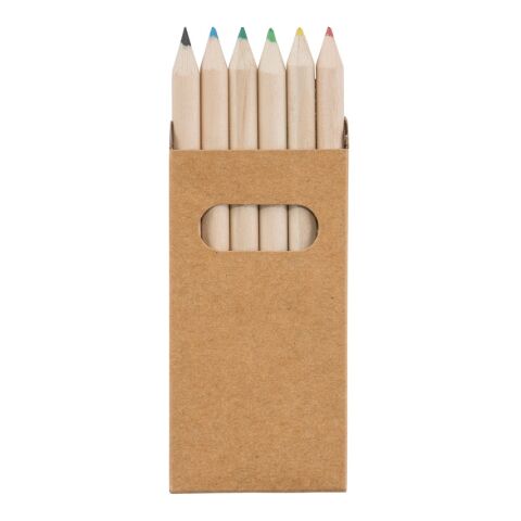 BIRD. Boîte avec 6 crayons de couleur Beige | sans marquage