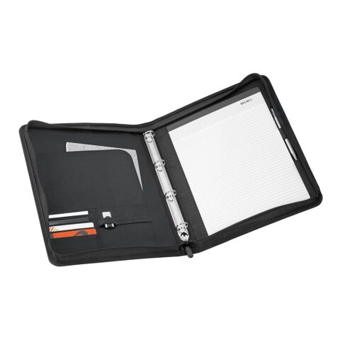 AUSTER. Porte-documents A4 A4 en 600D avec bloc de feuilles lignées gris clair | sans marquage | A4 | Ligné