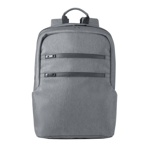 BROOKLYN. Sac à dos pour ordinateur portable 15&#039;&#039; en Nylon 2Tone imperméable Gris clair | sans marquage
