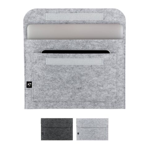 FELPY SLEEVE. Sacoche pour ordinateur portable en feutrine recyclée (100% rPET) Gris clair | sans marquage