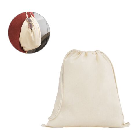 DAHAB. Sac à dos 100% coton (140 g/m²) Beige | sans marquage