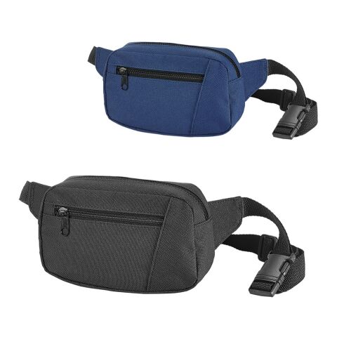 LAGOS. Sac banane en 600D Noir | sans marquage