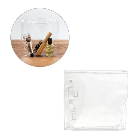 VALENTINA. Trousse de toilette hermétique. PVC Blanc | sans marquage