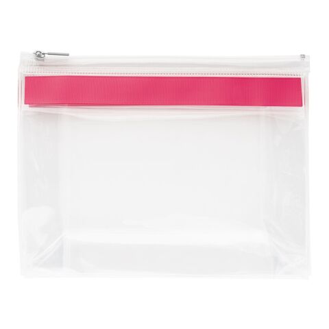 CHASTAIN. Transparent. Pochette EVA avec fermeture éclair Rose | sans marquage