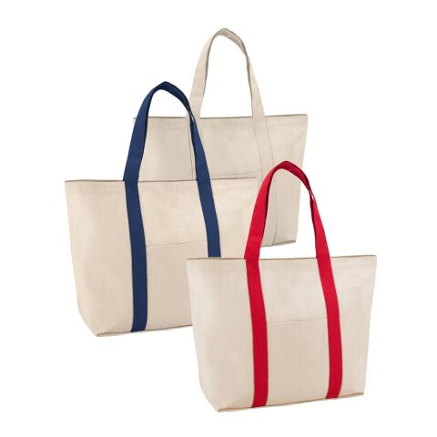 VILLE. Sac en toile 100% coton avec poche frontale et intérieure (280 g/m²) Bleu | sans marquage