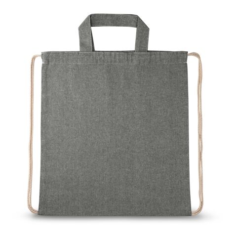 RISSANI. Sac à dos avec coton recyclé (70%) et polyester (30% rPET) (140 g/m²) Noir | sans marquage