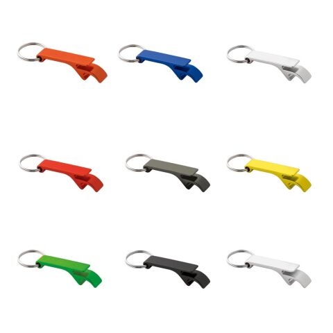 BAITT. Porte-clés en aluminium avec ouvre-capsules Noir | sans marquage