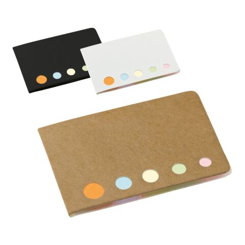 STOOKY. Bloc-notes de feuilles repositionnables avec 5 ensembles Noir | sans marquage