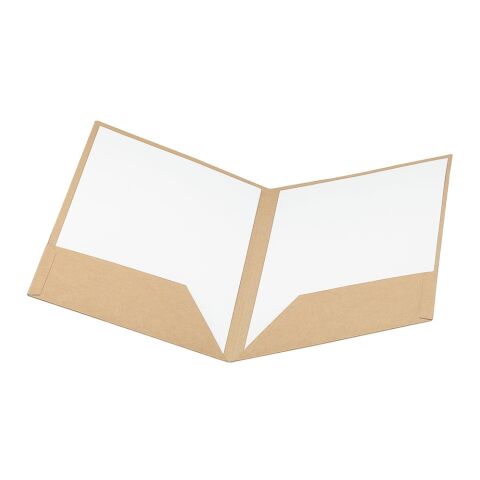 PUZO. Porte-documents en papier 100% recyclé A4 (400 g/m²) Beige | sans marquage | A4