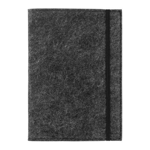 BALDWIN. Bloc-notes A5 avec couverture en feutrine recycléee (100% rPET) et pages lignées en papier 100% recyclé Transfert