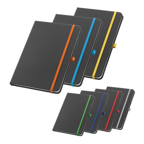 CORBIN. Bloc notes A5 en PU avec pages lignées Rouge | sans marquage