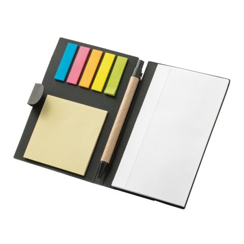 COOPER. Carnet de notes adhésif, 6 types de feuilles autocollantes Noir | sans marquage