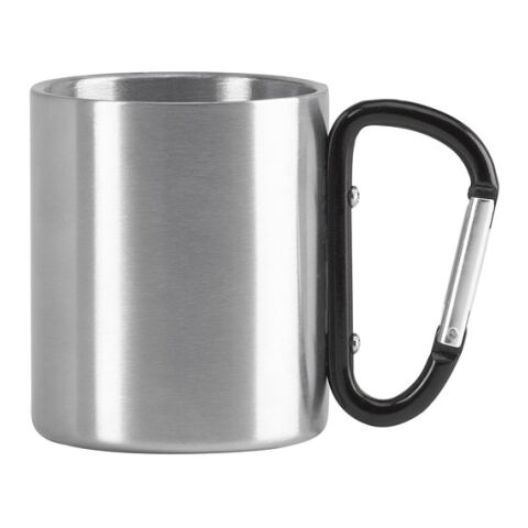 WINGS. Tasse en acier inoxydable 230 ml Noir | sans marquage