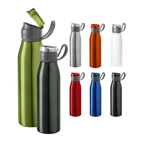 KORVER. Bouteille de sport en aluminium 650 mL Noir | sans marquage