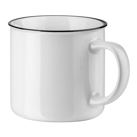 VERNON WHITE. Mug en céramique 340 ​​ml Blanc | sans marquage
