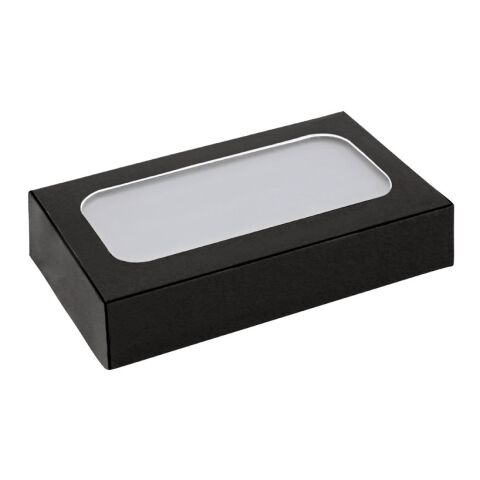 MARCET. Power bank Slim de 4 000 mAh en aluminium recyclé (100% rAL) et ABS recyclé (100 % rABS) Noir | sans marquage