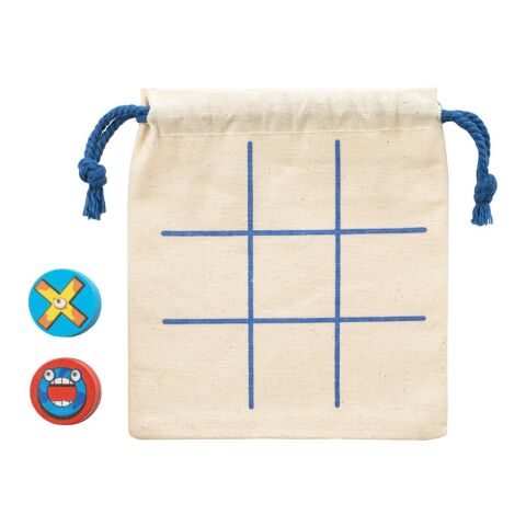 CROSSES. Jeu du morpion classique avec 10 pièces en contreplaqué Beige | sans marquage