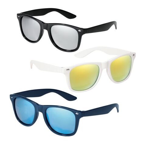 NIGER. Lunettes de soleil en PC avec des verres miroirs de catégorie 3 Noir | sans marquage