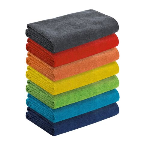 CALIFORNIA. Serviette de plage en microfibre (250 g/m²) Bleu | sans marquage