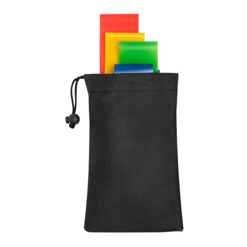 BURPEE. Jeu de bandes élastiques avec pochette en non-tissé Noir | sans marquage