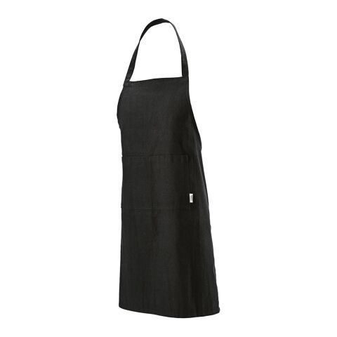 Tablier Rubens en coton recyclé 180 g/m Noir | sans marquage