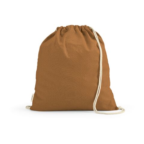 Sac en coton recyclé Lhotse 140 g/m marron | sans marquage
