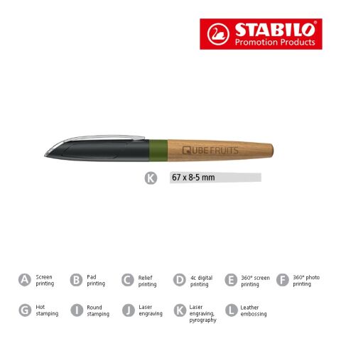 STABILO Grow stylo à plume vert foncé | sans marquage | non disponible | non disponible
