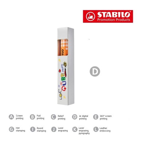 STABILO MARKdry Set de 1 marqueur pour tableau blanc quadrichromie