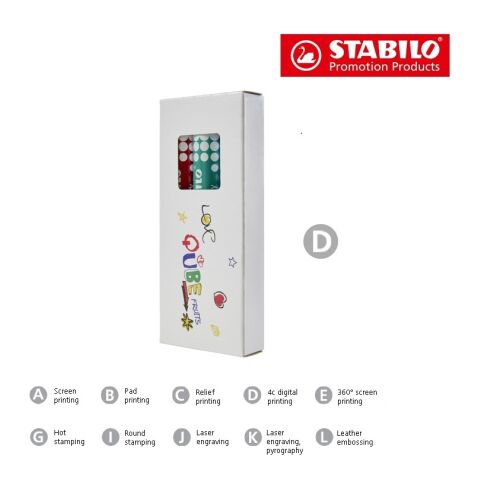 STABILO MARKdry Set de 3 marqueurs pour tableau blanc sans marquage