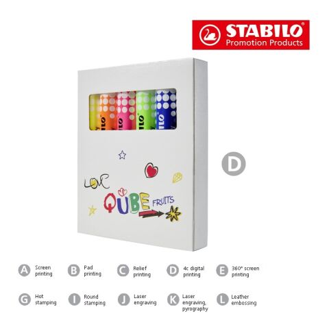 STABILO MARKdry Set de 6 marqueurs pour tableau blanc sans marquage