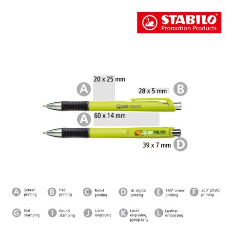 STABILO concept cashmere stylo à bille bleu clair | non disponible | non disponible | sans marquage | non disponible | non disponible